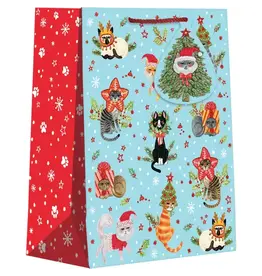 XMAS Naughty Cats Christmas Gift Tote Bag