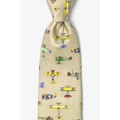 WHAN- Vintage US Warplanes Khaki Necktie