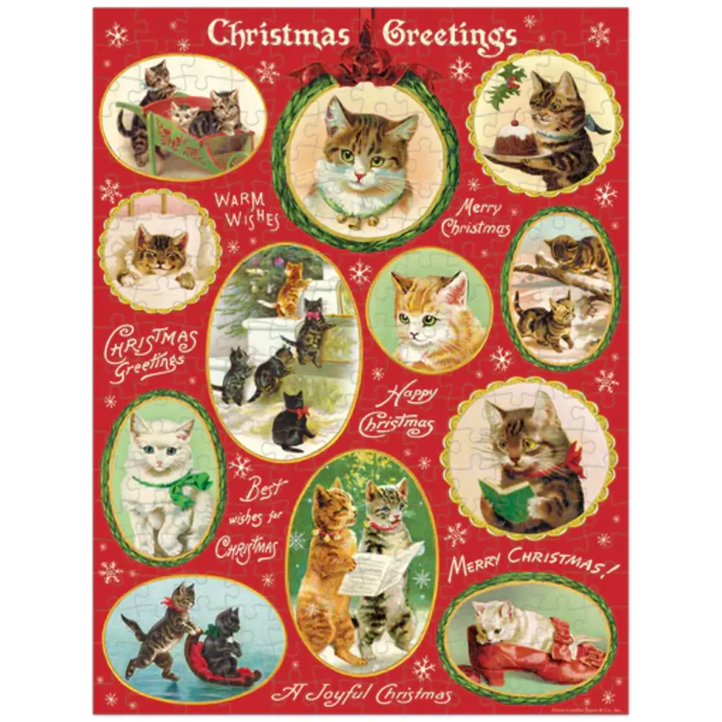 XMAS Christmas Mini Cats Puzzle 240 Piece