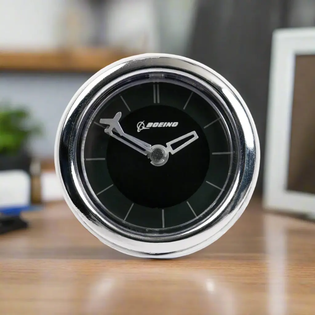 Boeing Airplane Engine Desk Clock