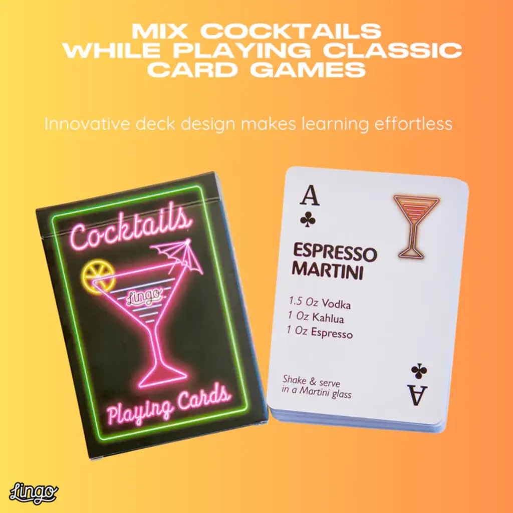 WH1LGO Cocktails Recipes Playing Cards