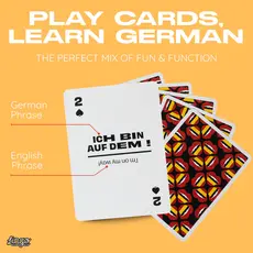 WH1LGO Playing Cards Lingo German Travel Tin