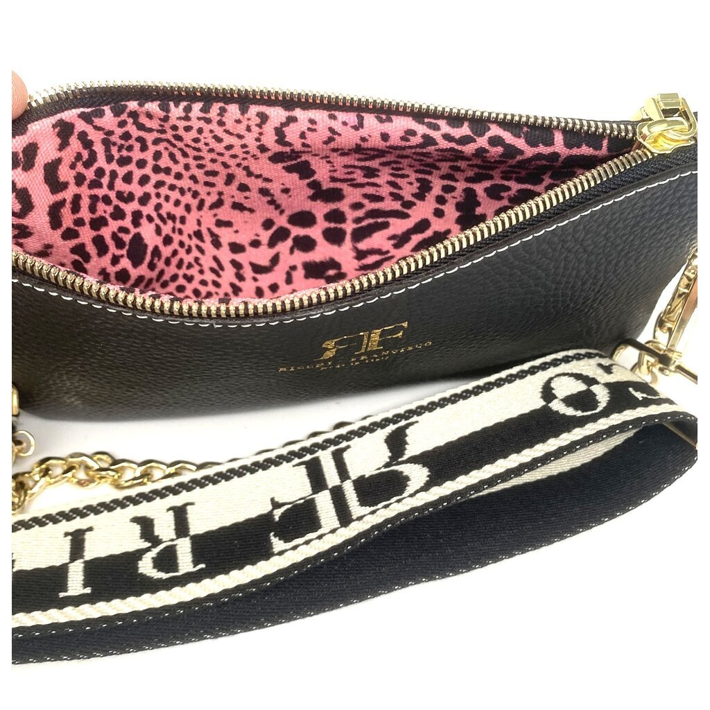 WHRF Italian Leather Crossbody - Nero