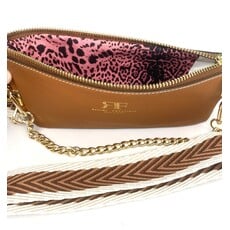 WHRF Italian Leather Crossbody - Marrone
