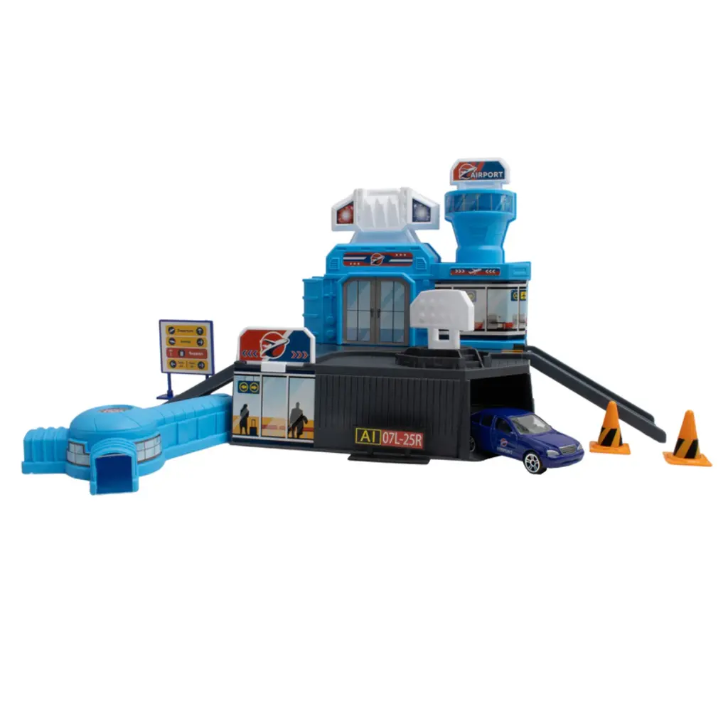 Airport Building Play Set w/ Boeing Single Plane