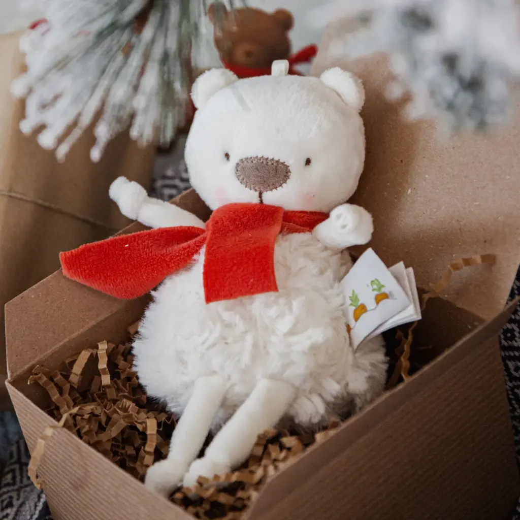 XMAS Bo the Polar Bear Roly Poly Plush