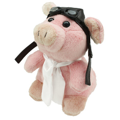 Mini Aviator Pig Plush