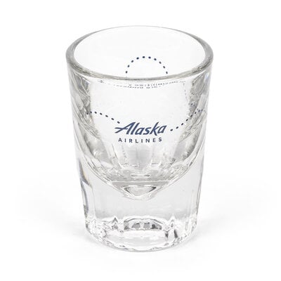 WHAA- Alaska Airlines Flight Line Shot Glass