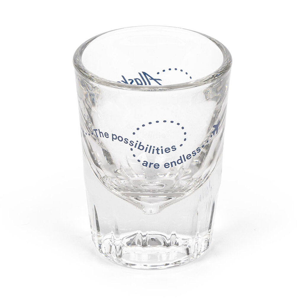 WHAA-  Alaska Airlines Flight Line Shot Glass