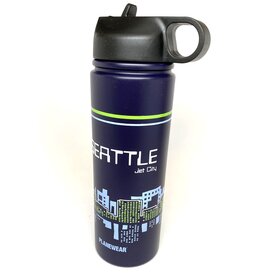 WHLB- Seattle Jet City Water Bottle Blue