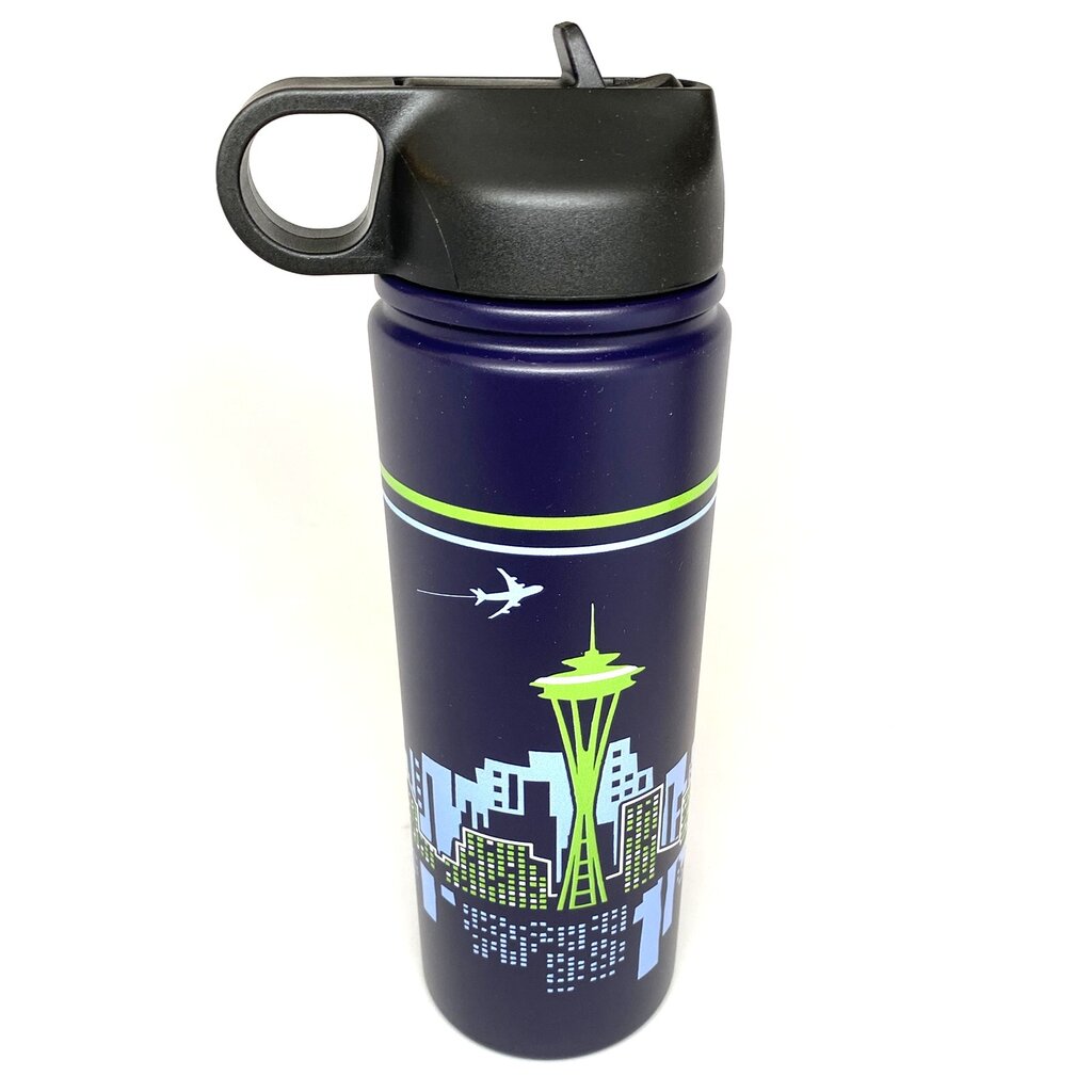 WHLB- Seattle Jet City Water Bottle Blue