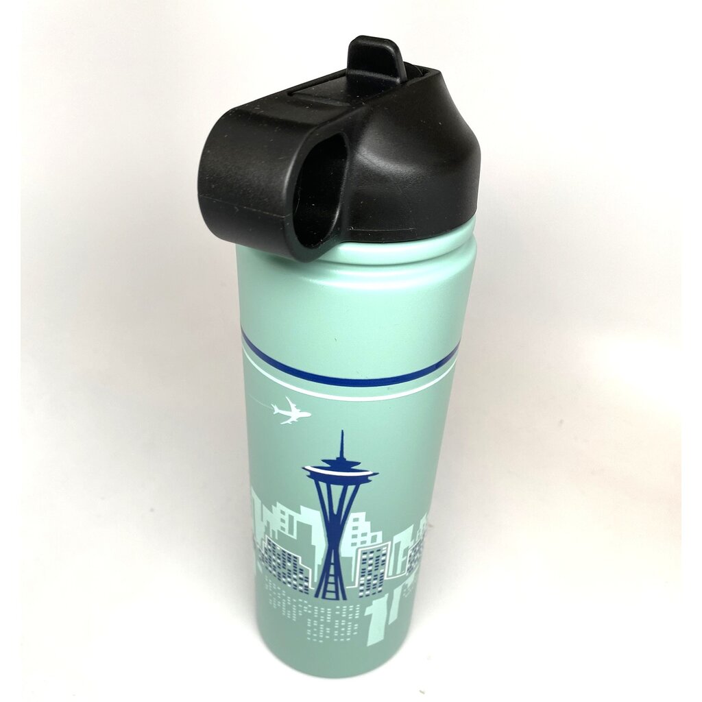WHLB- Seattle Jet City Water Bottle Green