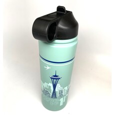 WHLB- Seattle Jet City Water Bottle Green