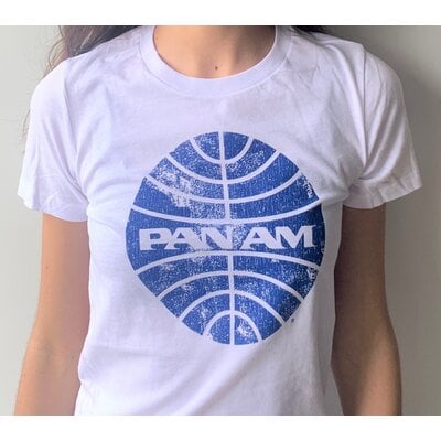 WHPP- Pan Am White Globe Womens T-shirt