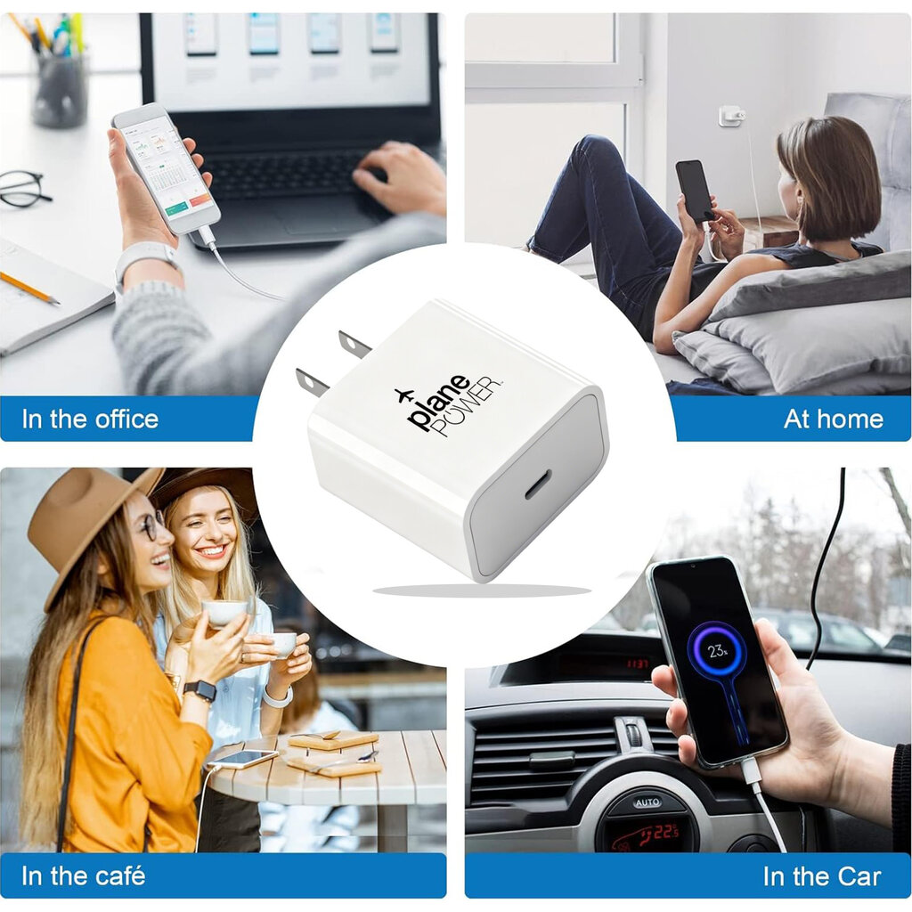Plane PowerUSB-C Single Port Wall Charger