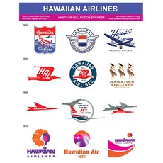 WHMS-  Hawaiian Airlines Heritage Sticker Sheet