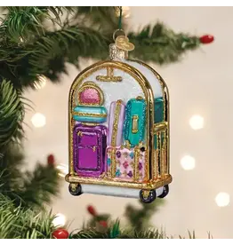 WHOWC- Old World Christmas Hotel Luggage Cart