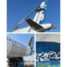 Plane Tag Alaska Airbus A319 White