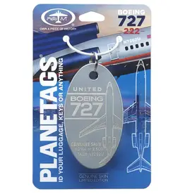 Plane Tag United Boeing 727-222 Grey