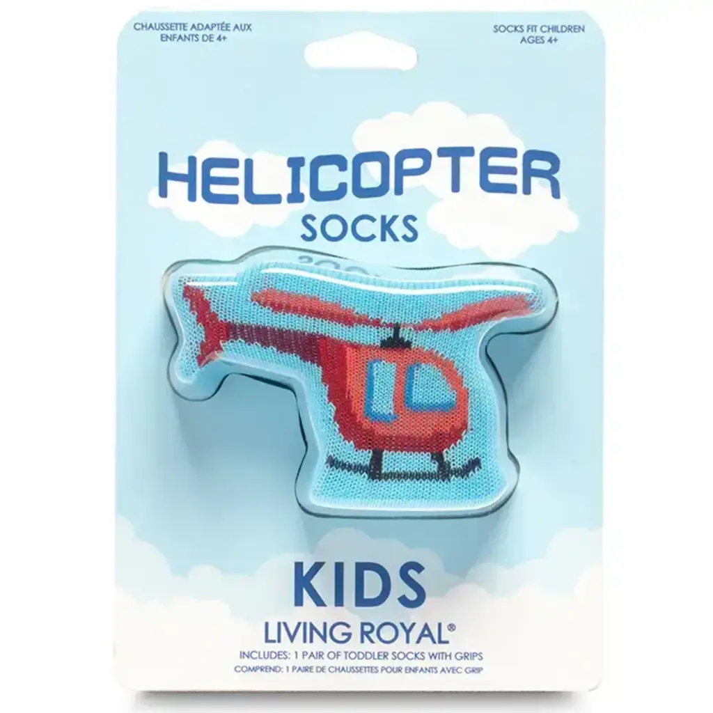 WHLR- 3D Crew Helicopter Kids Socks