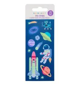 Glow in the Dark Sticker Pack - Space Sticker Sheet