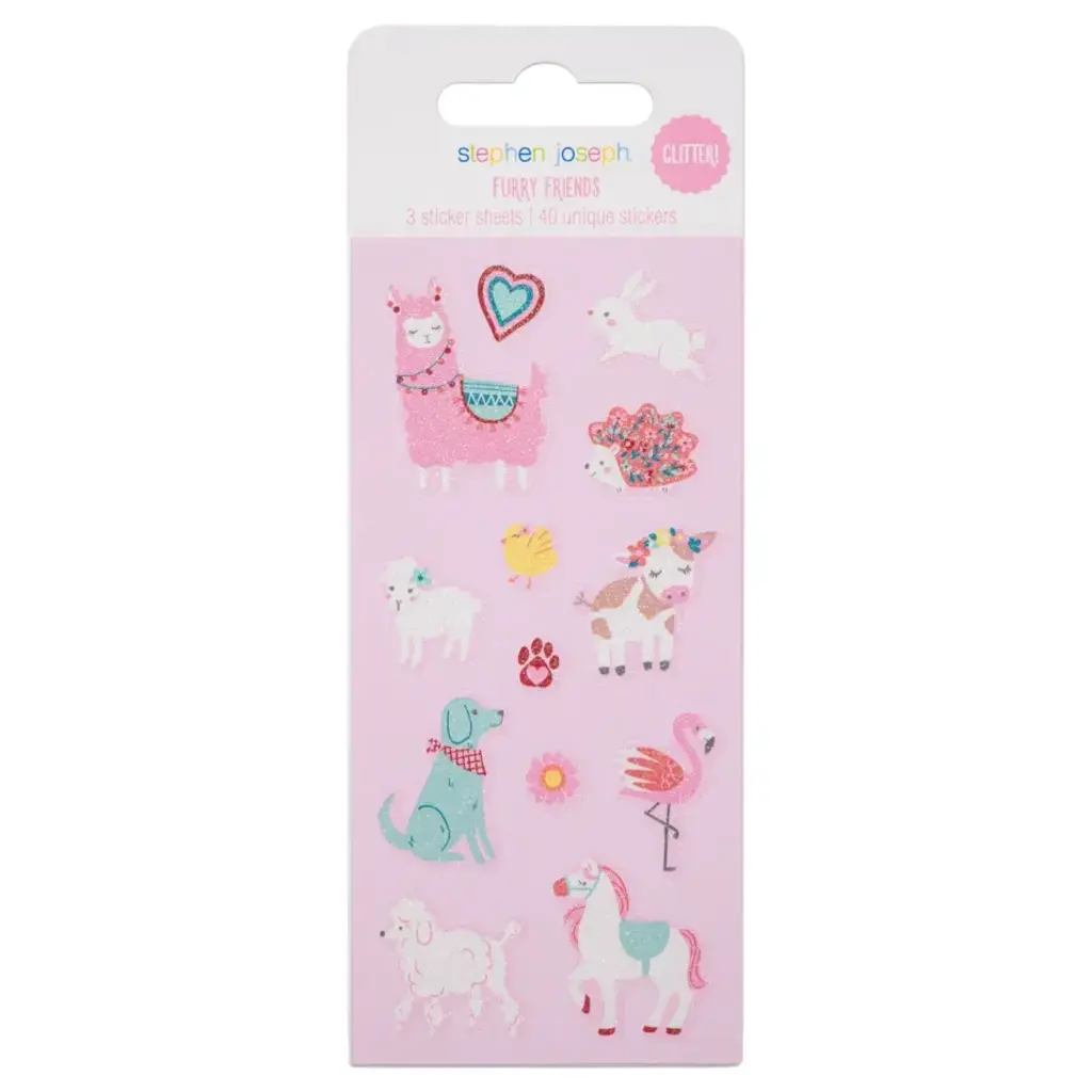 Glitter Sticker Pack - Furry Sticker Sheet