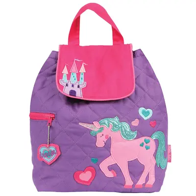 Quilted Unicorn Purple Backpack