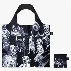 Red Poppy Bee Dogs Loqi Reusable Tote Bag