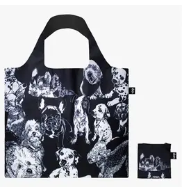 Red Poppy Bee Dogs Loqi Reusable Tote Bag