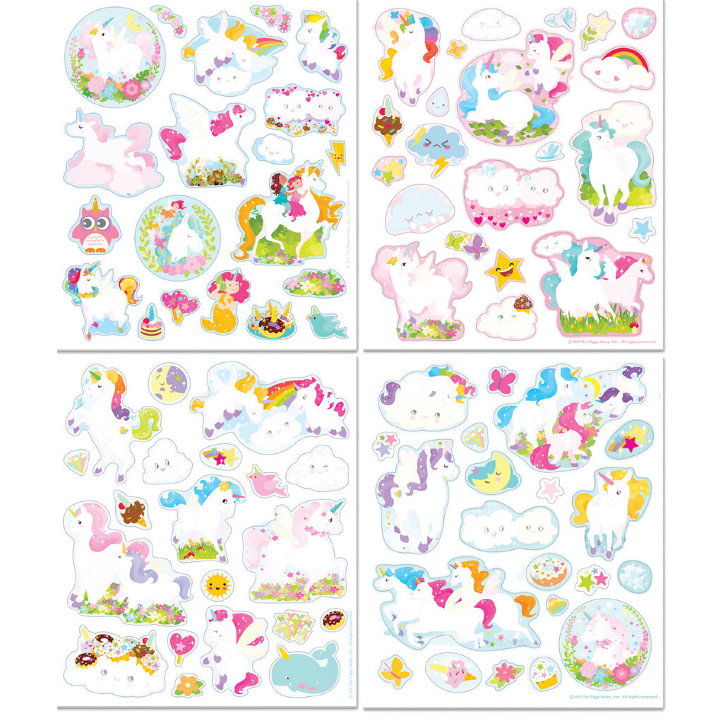 WHTPS- Reusable Sticker Tote Unicorn Land Kids Activity