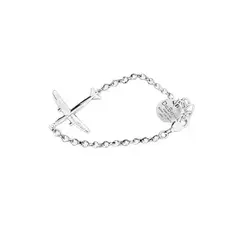 WHDB-  Airplane Bracelet in Silver