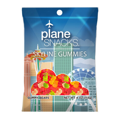 WHPWNS- Plane Snacks Skyline Gummy Bears