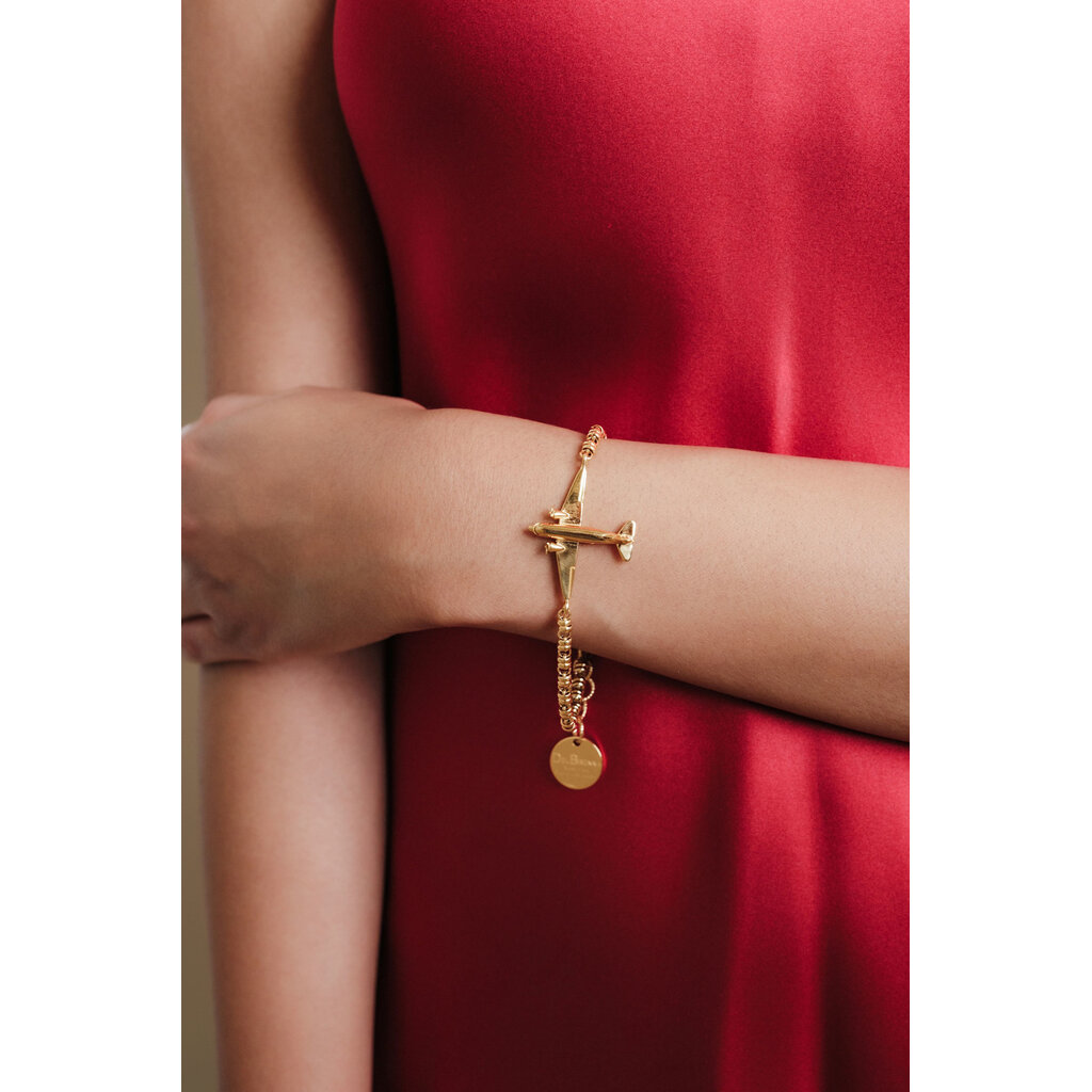 WHDB- Airplane Bracelet in Gold