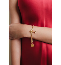 WHDB- Airplane Bracelet in Gold