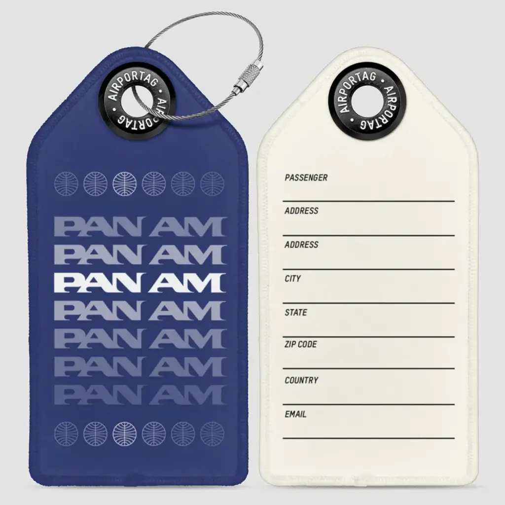 WHAT-2 Pan Am Fading Logo Luggage Tag