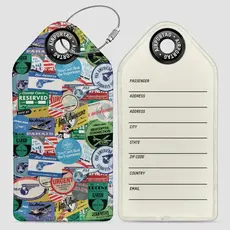 WHAT-2 Pan Am Travel Stickers Luggage Tag