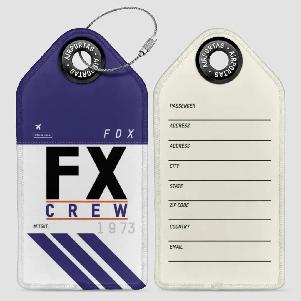 WHAT-2 FX Crew Luggage Tag
