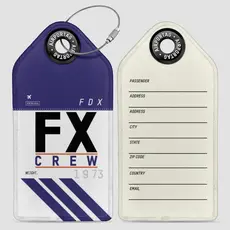 WHAT-2 FX Crew Luggage Tag