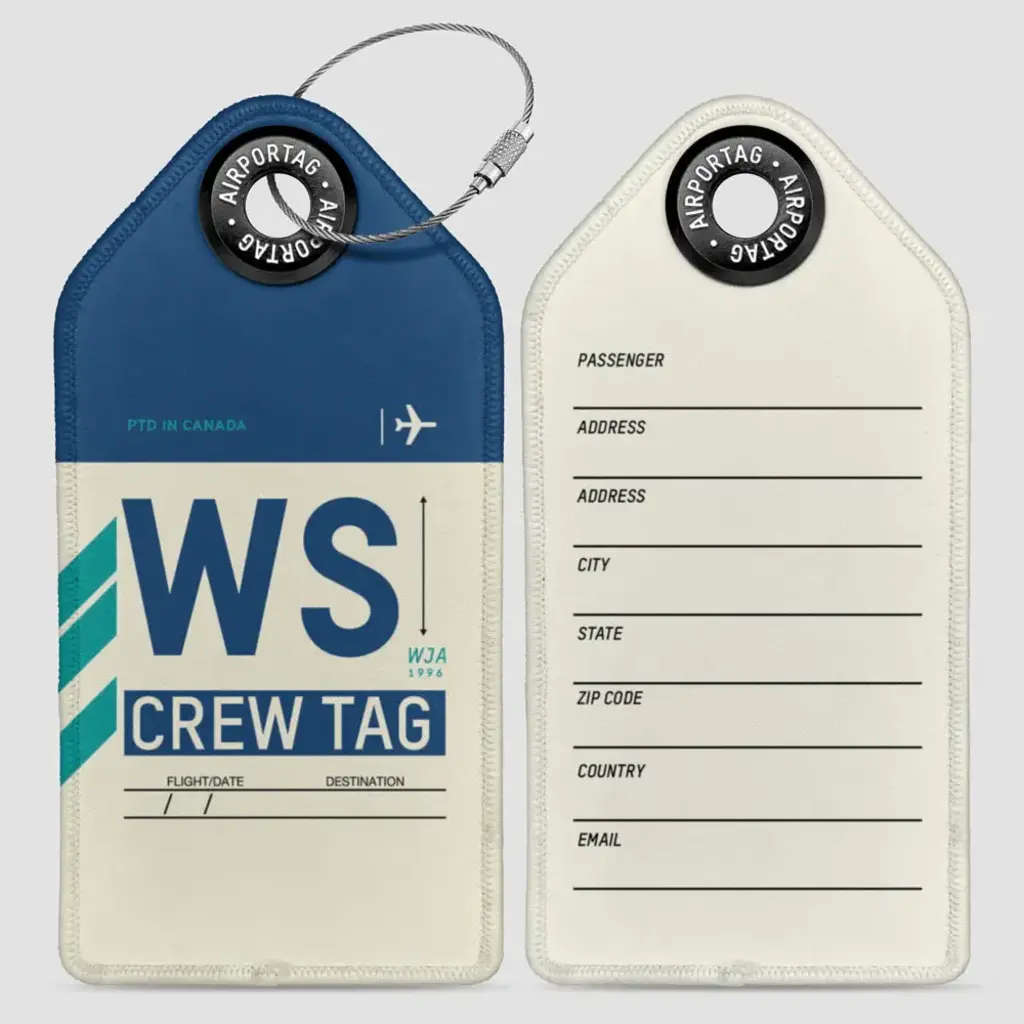 WHAT-2 WS Crew Luggage Tag