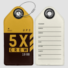 WHAT-2  5X Crew Luggage Tag