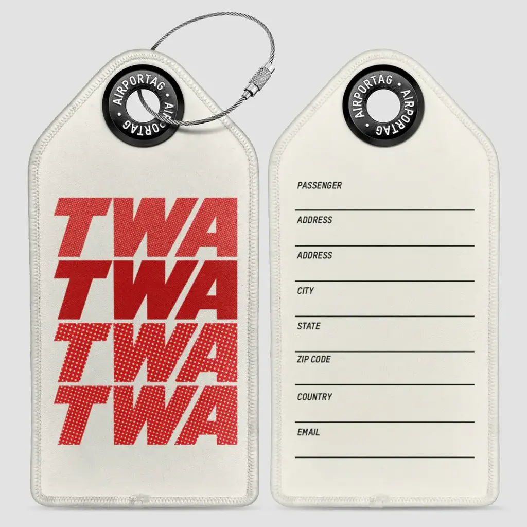 WHAT-2 TWA Fading Luggage Tag