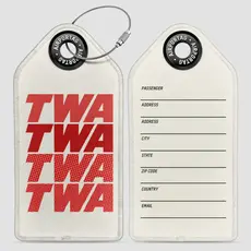 WHAT-2 TWA Fading Luggage Tag