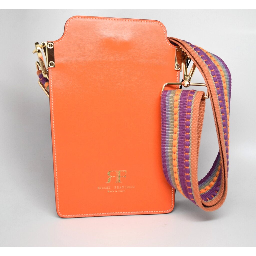 WHRF Italian Leather Cellphone Bag - Aperol