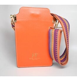 WHRF Italian Leather Cellphone Bag - Aperol