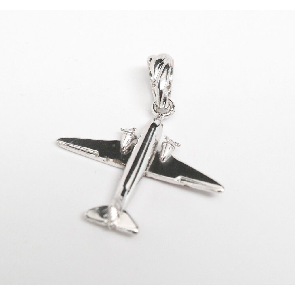 WHDB- Airplane Pendant in Silver
