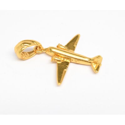 WHDB- Airplane Pendant in Gold