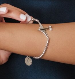 WHDB- Airplane Bracelet in Silver