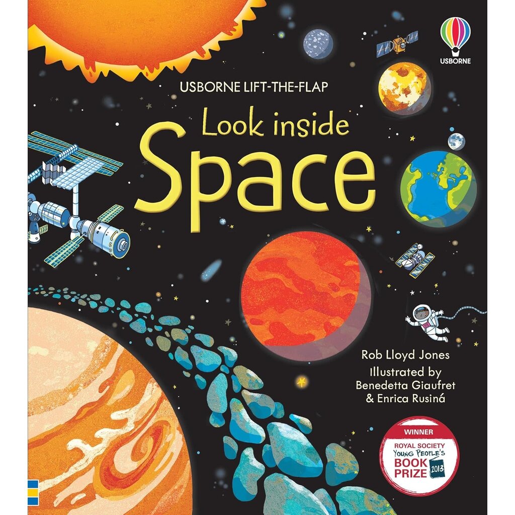 Look Inside Space Kids Book