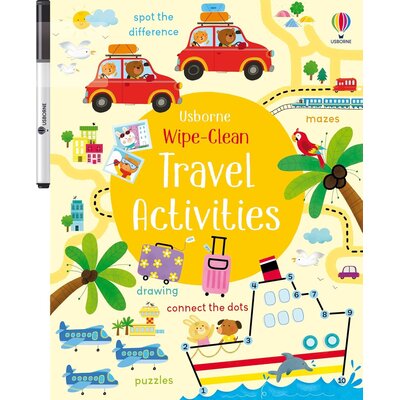 Wipe Clean Travel Activities Kids Activity Book