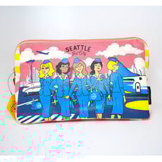 Seattle Stewardess Skyline -Makeup Pouch